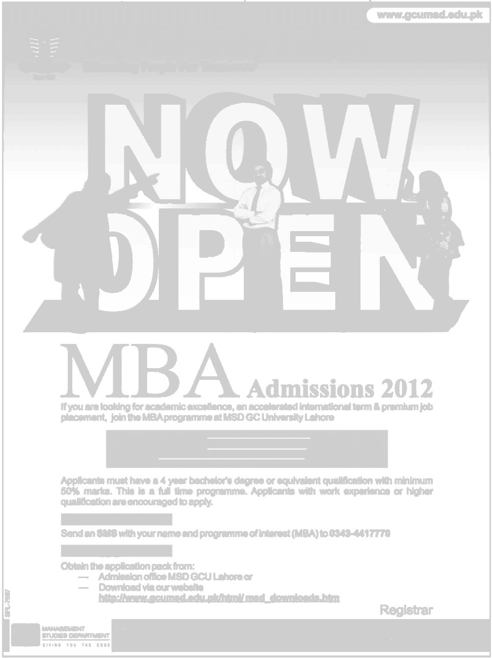 Mba Gcu Employment Opportunities mba admissions 2012 gcu lahore in pakistan career Mba Gcu Employment Opportunities mba admissions 2012 gcu lahore in pakistan career