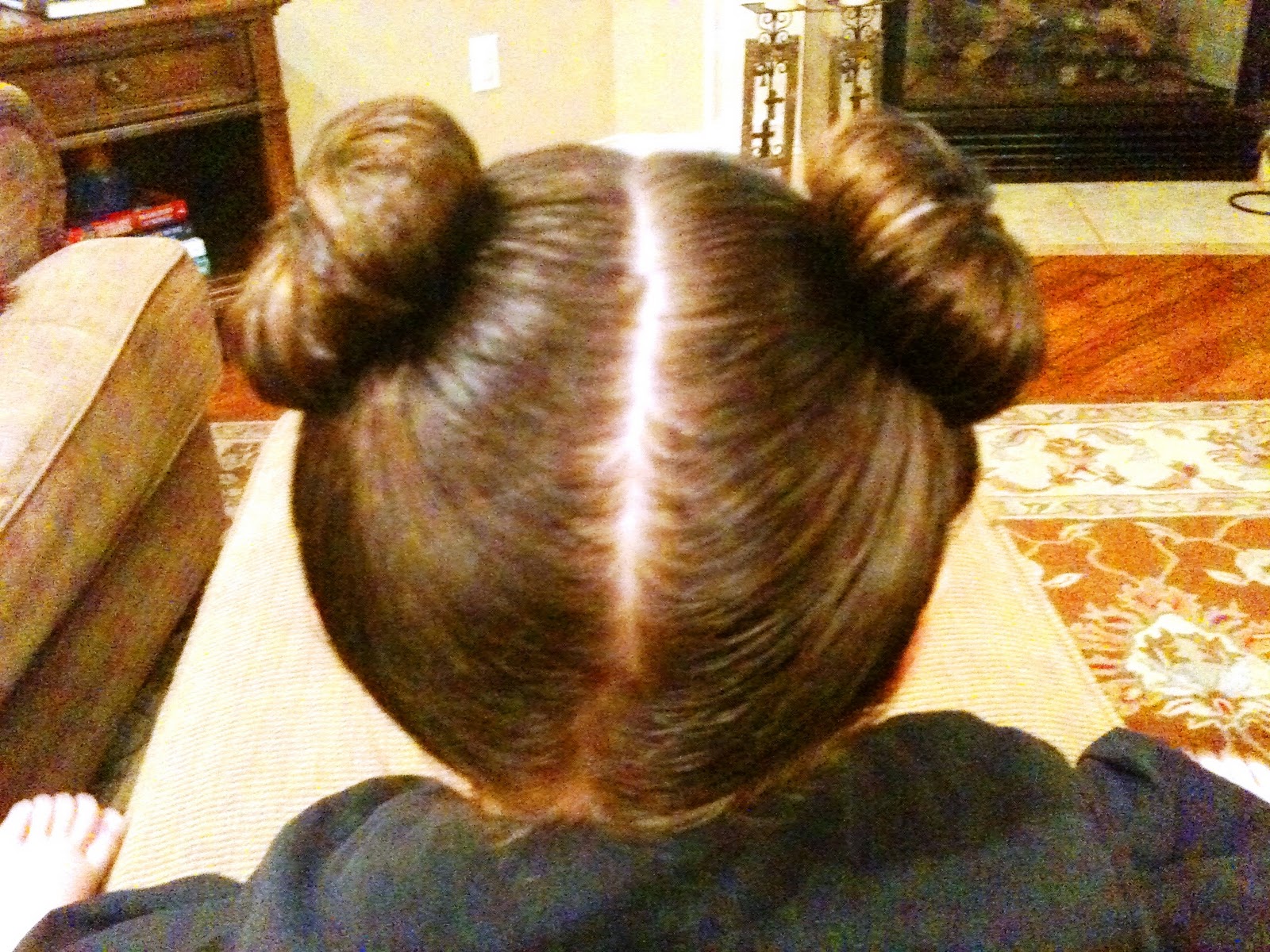 A Toddler & A Teenager Sock Bun Curls