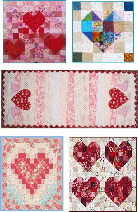 Quilt Inspiration: Free Pattern Day: Hearts and Valentines Part 2