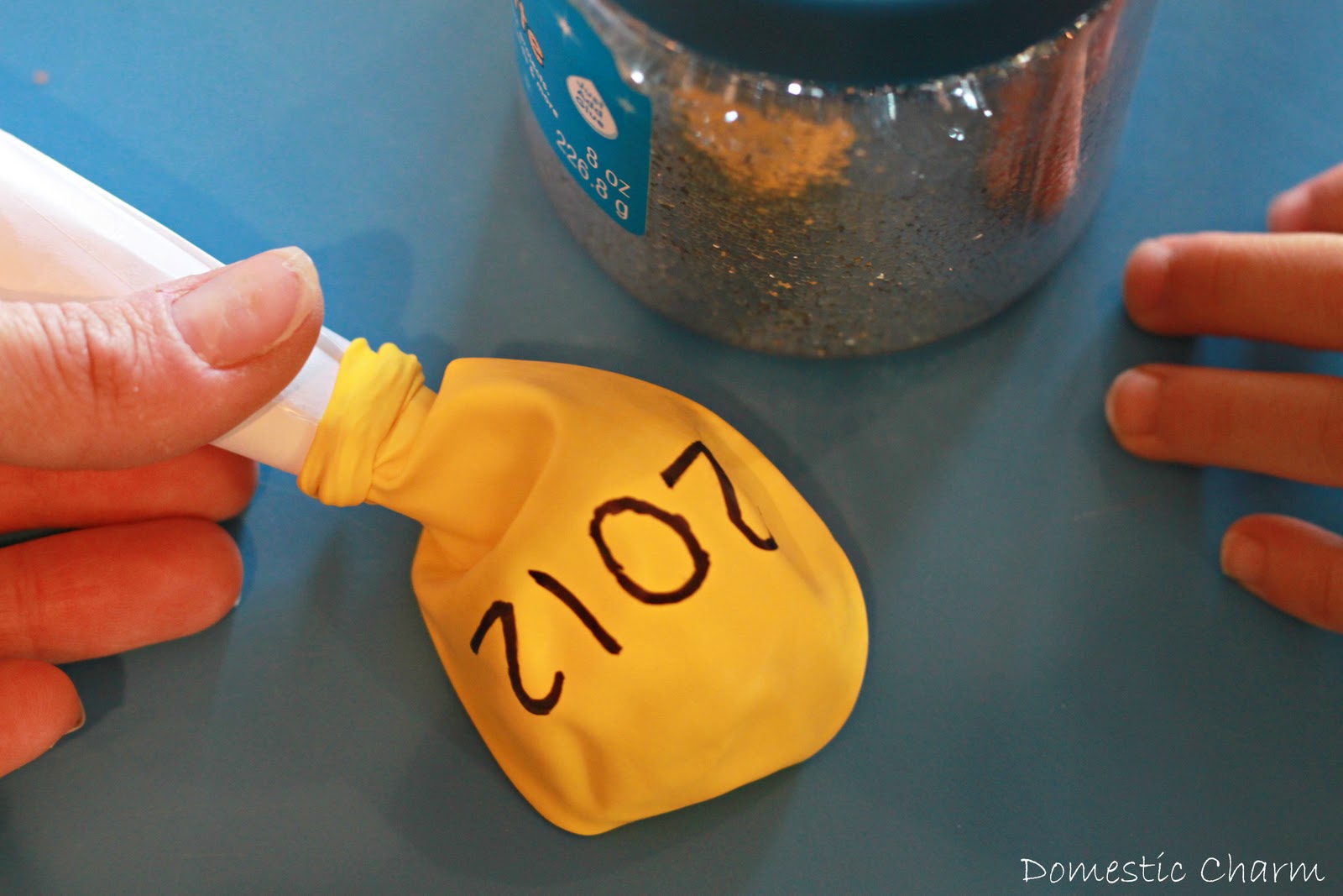 Domestic Charm Glitter Balloons