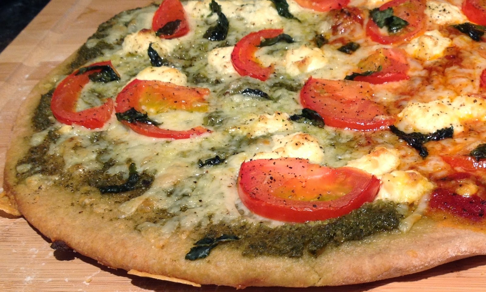 Lasso the Lactose Tomato Basil and Ricotta Pizza