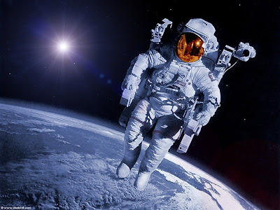 Astronaut in space Astronaut in space