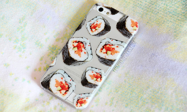 Clash Cases Review: Sushi Rolls Case Clash Cases sells tons of unique designs and fun patterns, like their quirky Japanese sushi roll printed phone case.