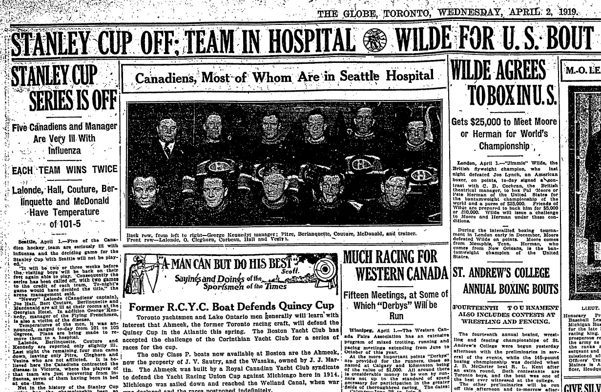 On This Day In Sports April 1, 1919 The Spanish Flu Causes the