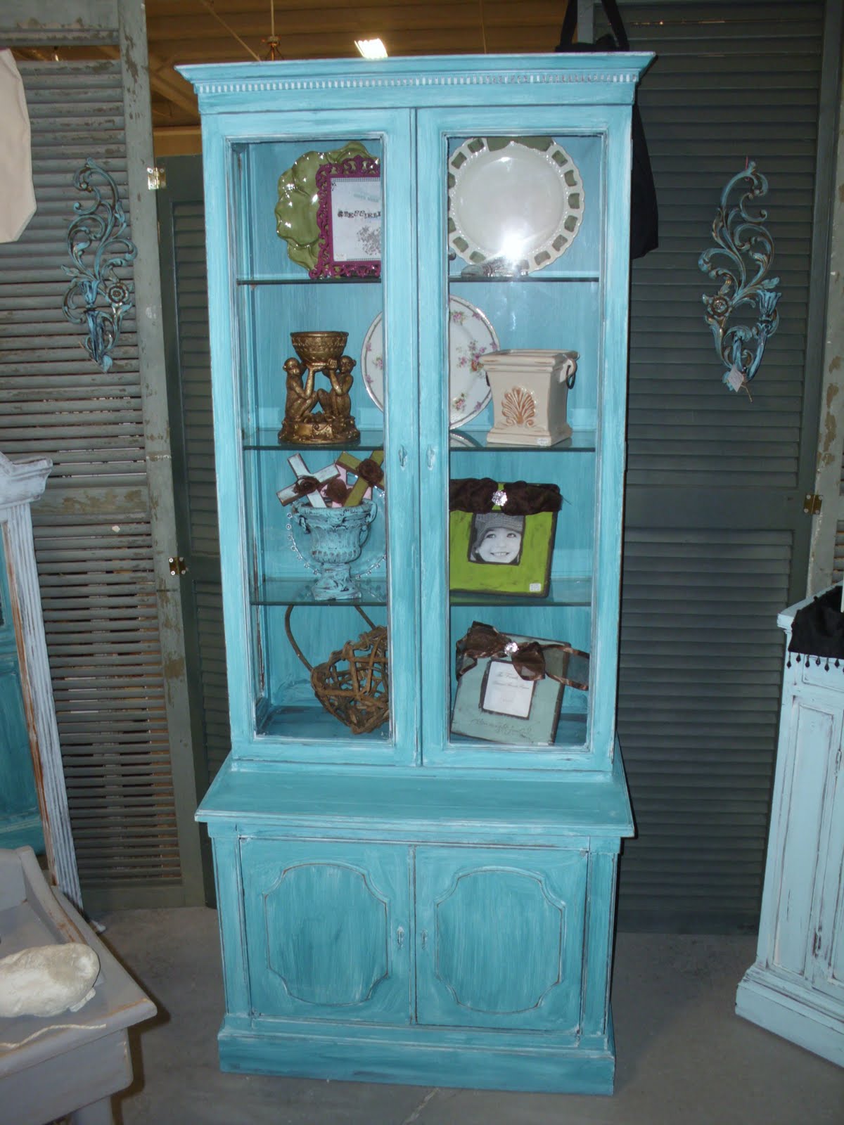 grace upon grace al Turquoise Distressed Petite China