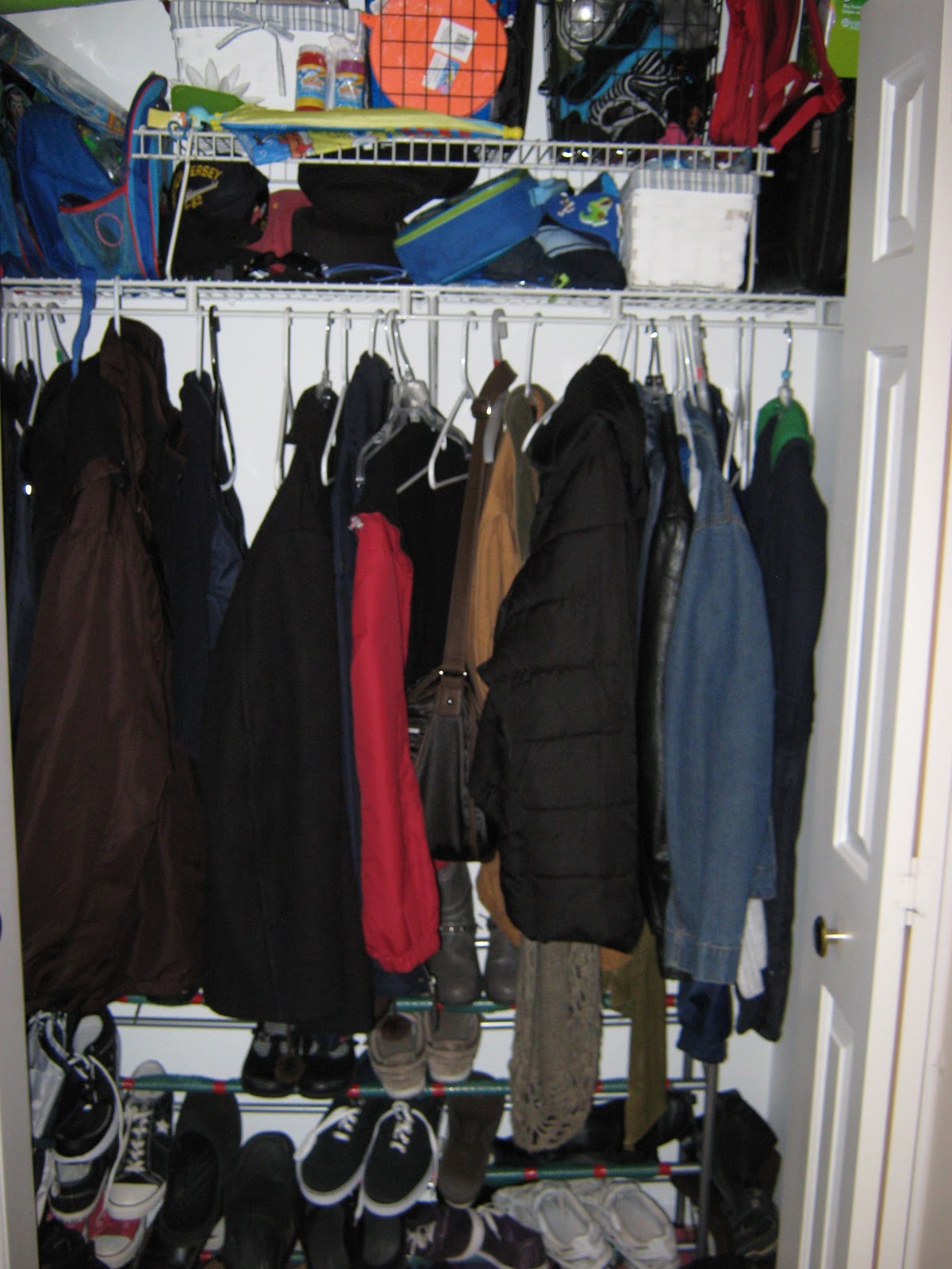 Fake It Frugal Organized Entryway Closet