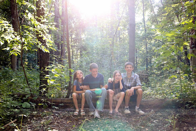 kids in woods