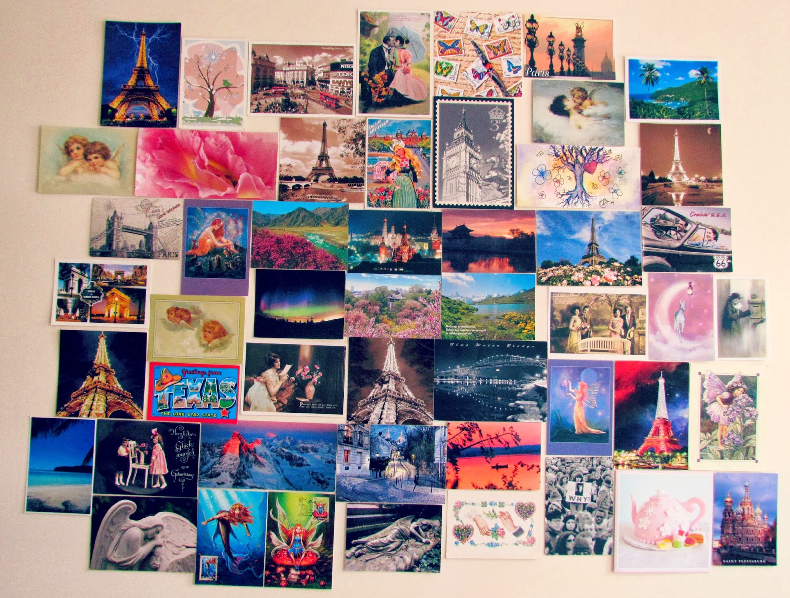 Postcards Cheap Art For My Home ♥ Dolly Dowsie