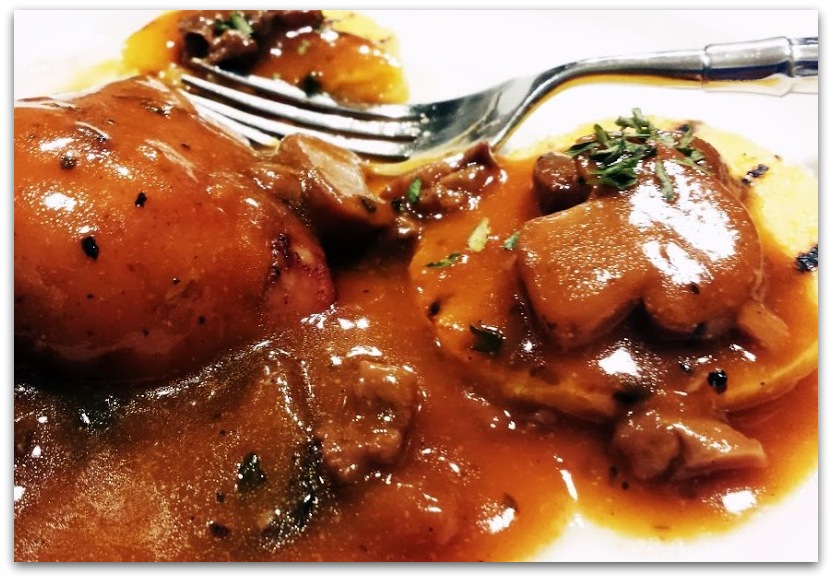 Red Kitchen Recipes Chicken Marsala with Polenta