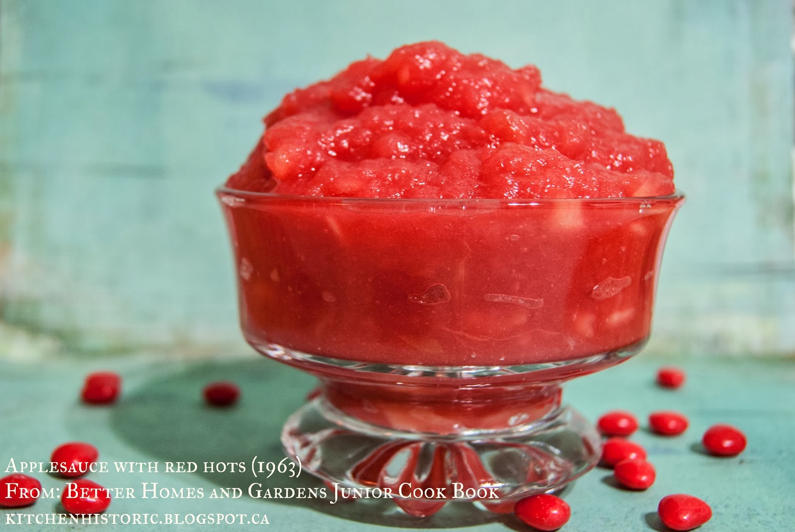 Kitchen Historic Applesauce with red hots (1963)