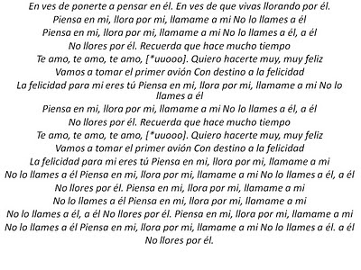 Piensa en mi