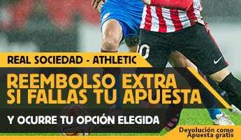 betfair reembolso 25 euros Liga bbva Real Sociedad vs Athletic 27 septiembre betfair reembolso 25 euros Liga bbva Real Sociedad vs Athletic 27 septiembre
