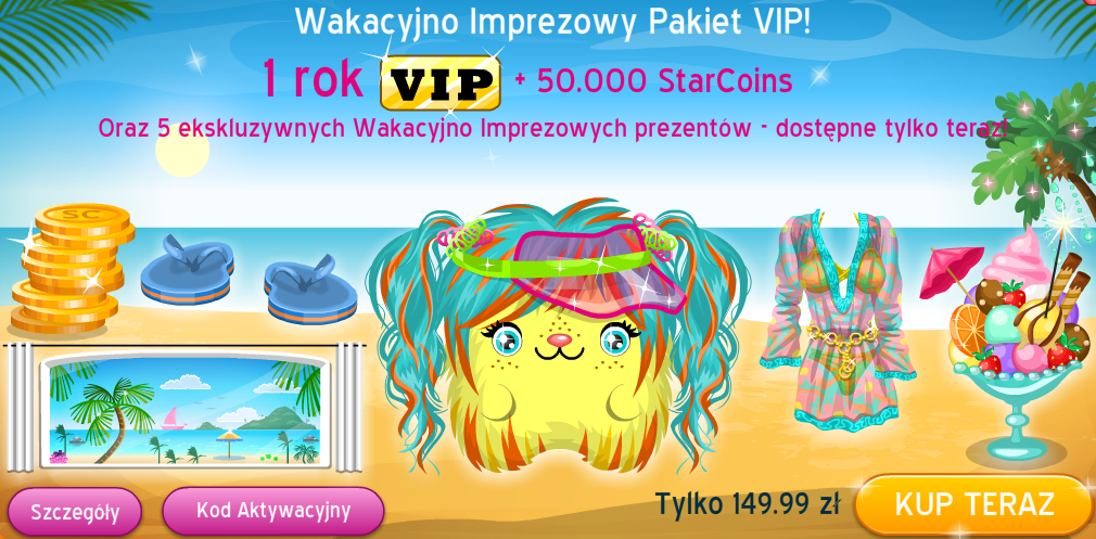 Movie Star Planet Urodzinowy Vip