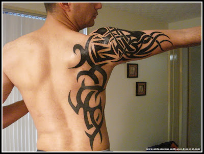 Back Tribal Tattoo For Men