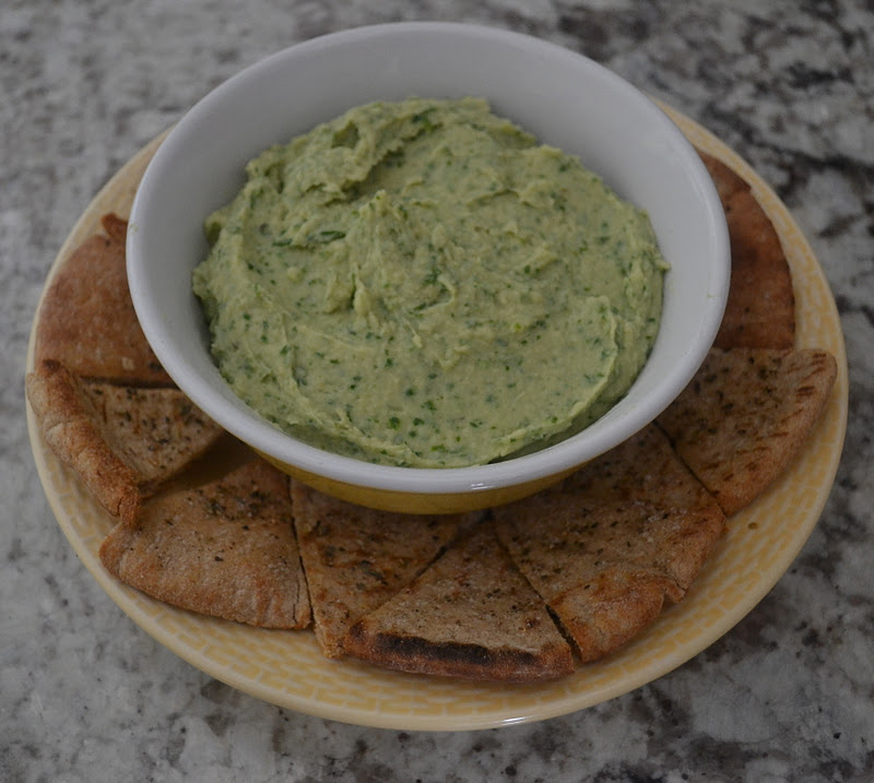 Aloha Yinz Mangia White Bean Dip and Homemade Pita Chips
