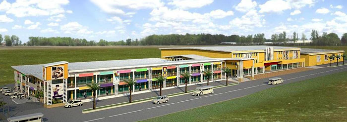 PERSPECTIVE OF THE NEW AYALA MALL IN AVIDA SETTINGS