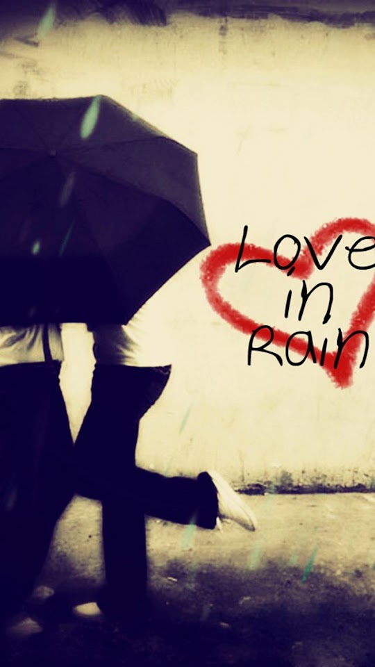   Love In Rain   Android Best Wallpaper
