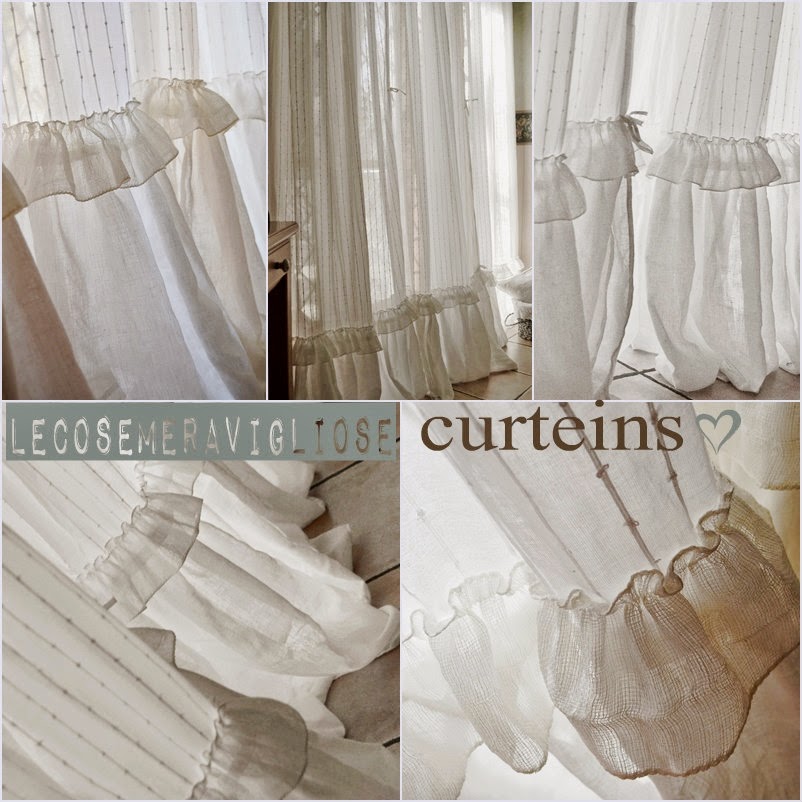 Lecosemeravigliose shabby e country chic passions: tende shabby chic Tende country online