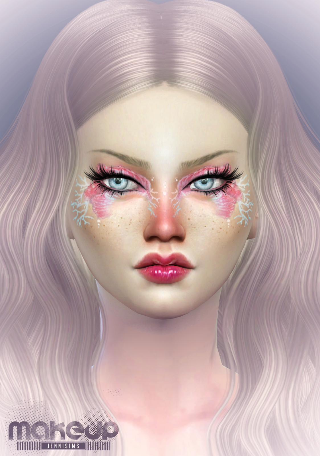 Jennisims Downloads sims 4Makeup EyeShadow Carnival Golden Mardi Gras