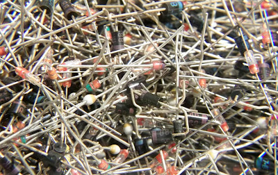Image of hundreds of diodes in a jumbled mass