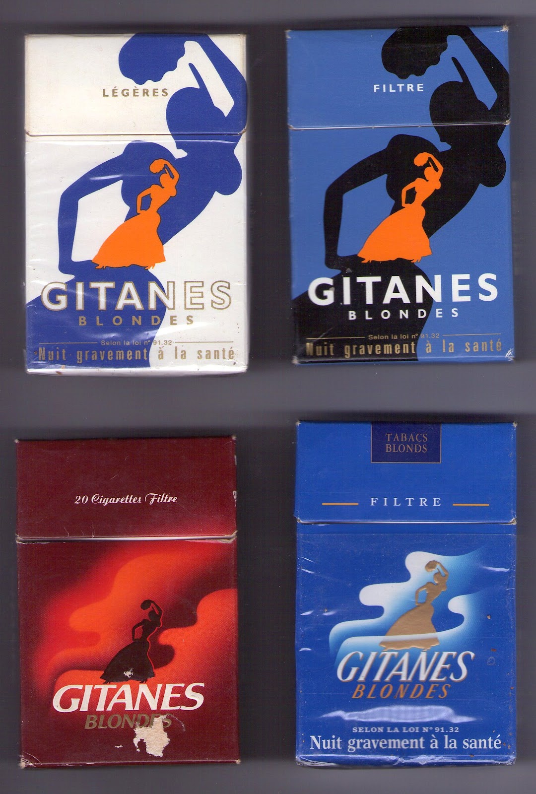 Ma Collection de paquets de cigarettes GITANES