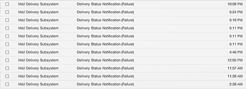 deliver failed notification to