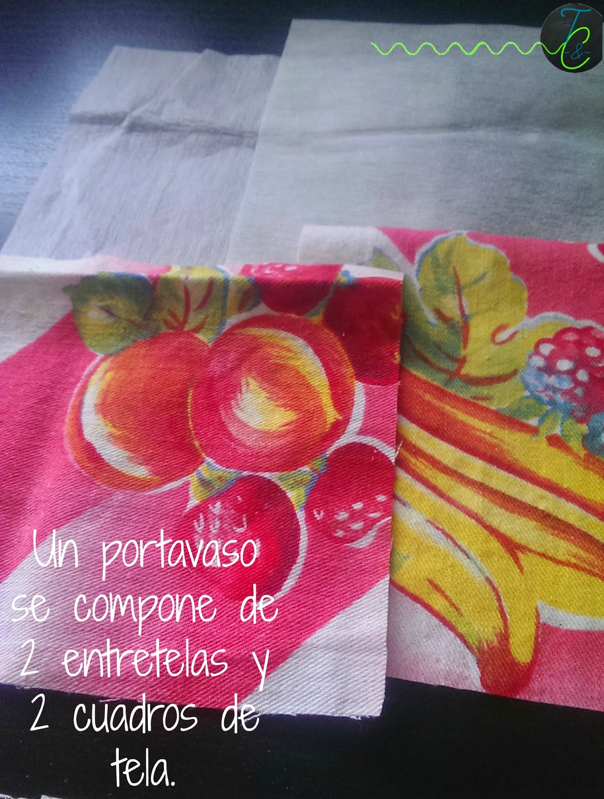 Aprende a crear Portavasos hecho con tela
