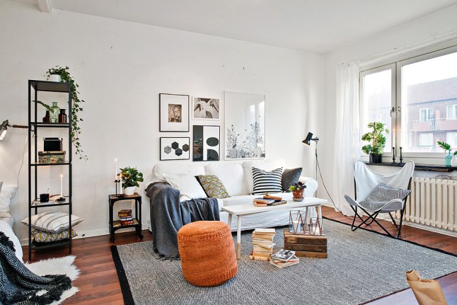 Piso para 1 con mucho estilo decorar piso pequeño estilo nórdico