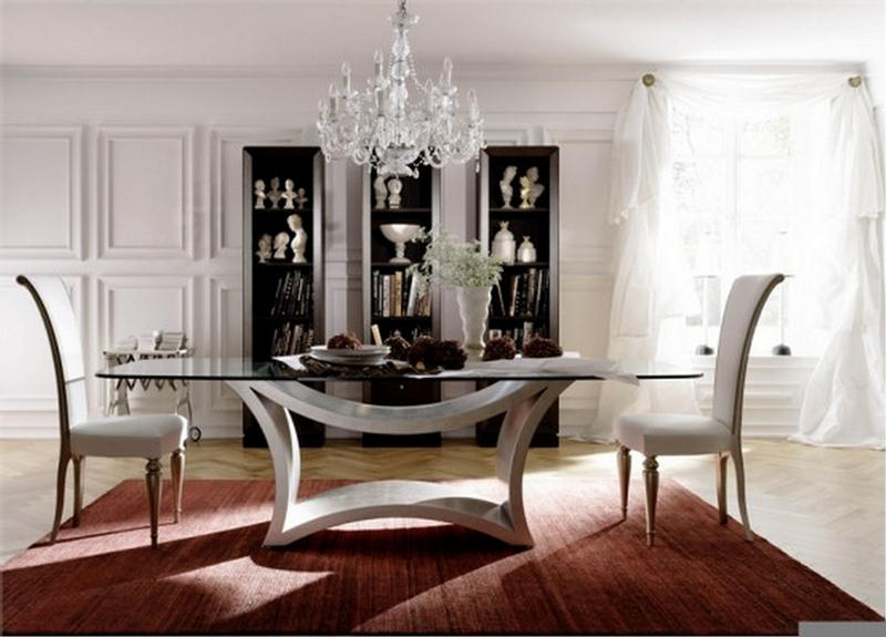 Glass Top Dining Tables With Original Bases