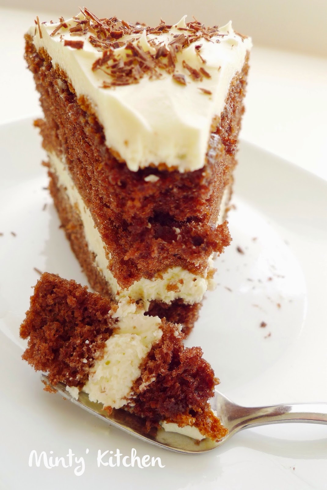 Minty's Kitchen Chocolate Sponge Cake With Cream Cheese Frosting