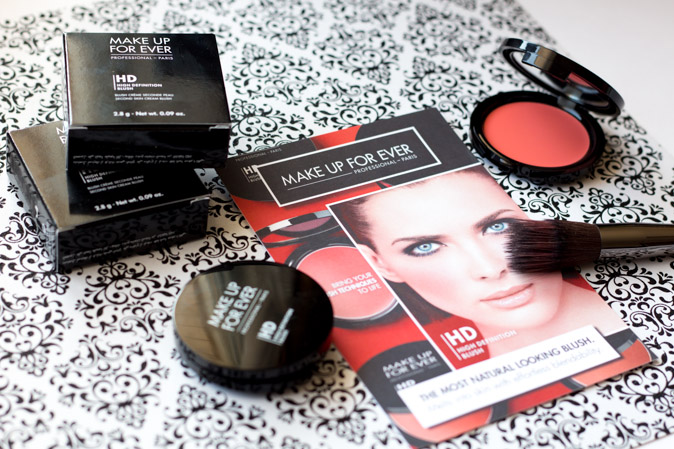 make up for ever hd cream blush in 215 and 410