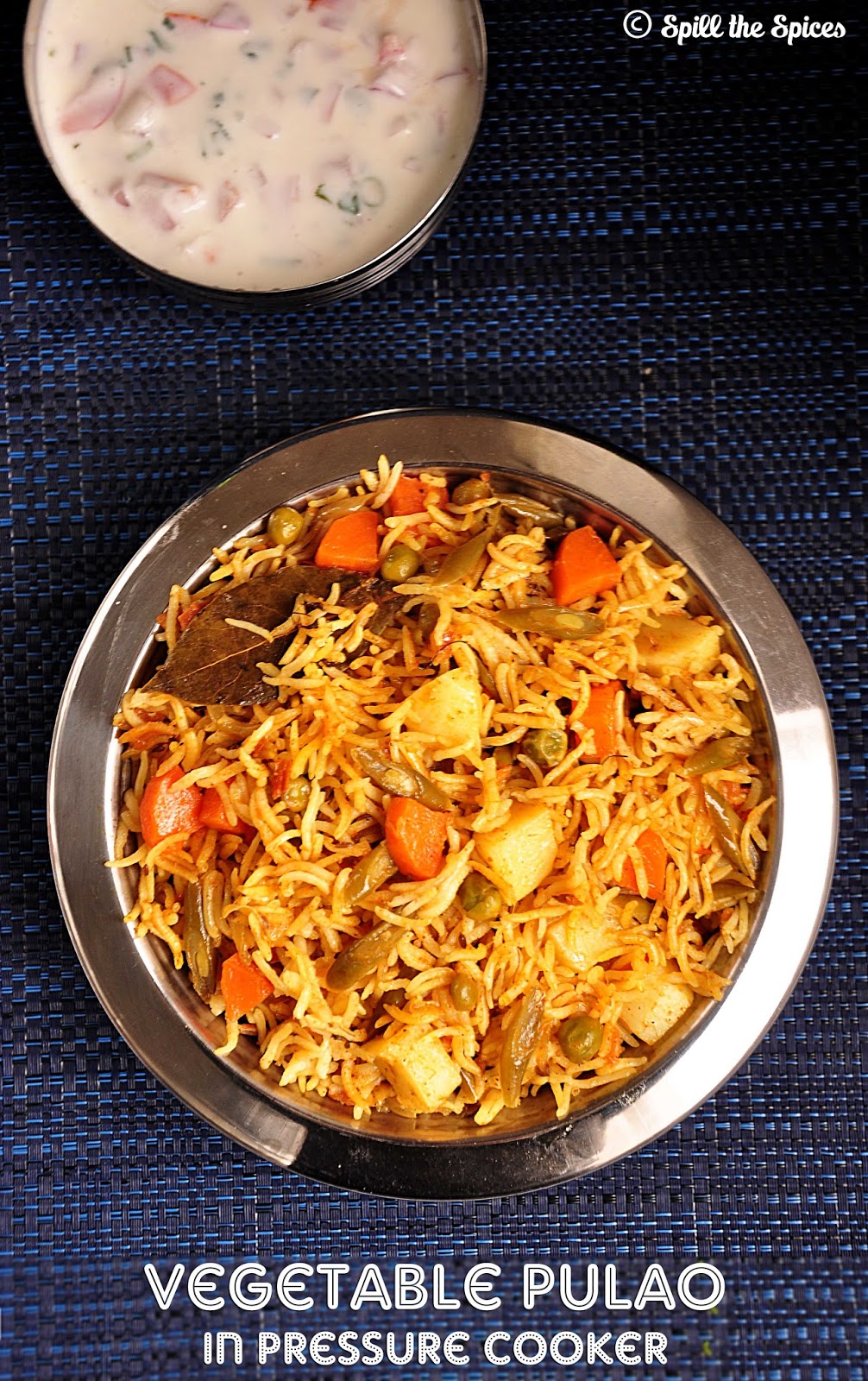 Quick Vegetable Pulao In Pressure Cooker Spill the Spices