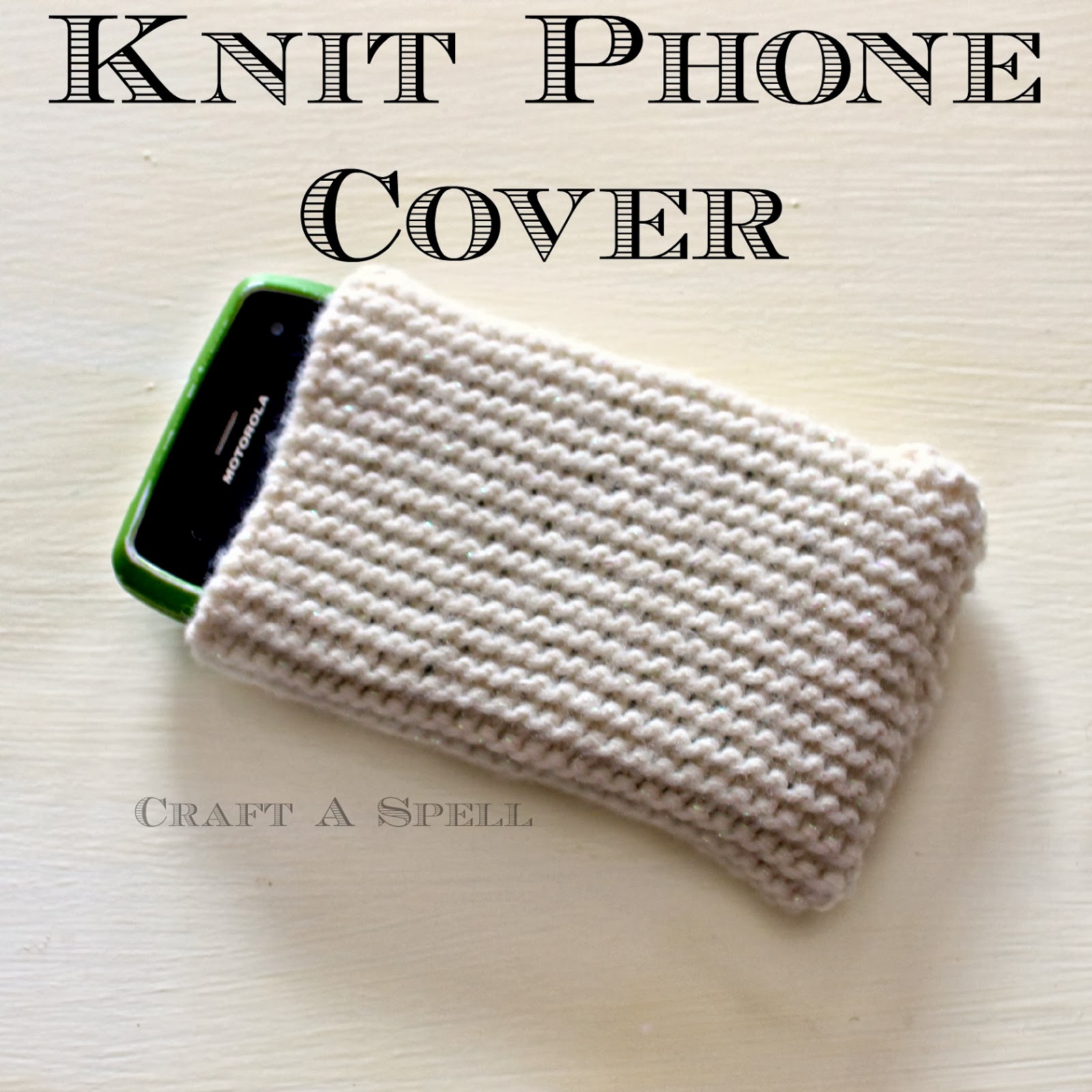 Craft A Spell Knit Phone Cover