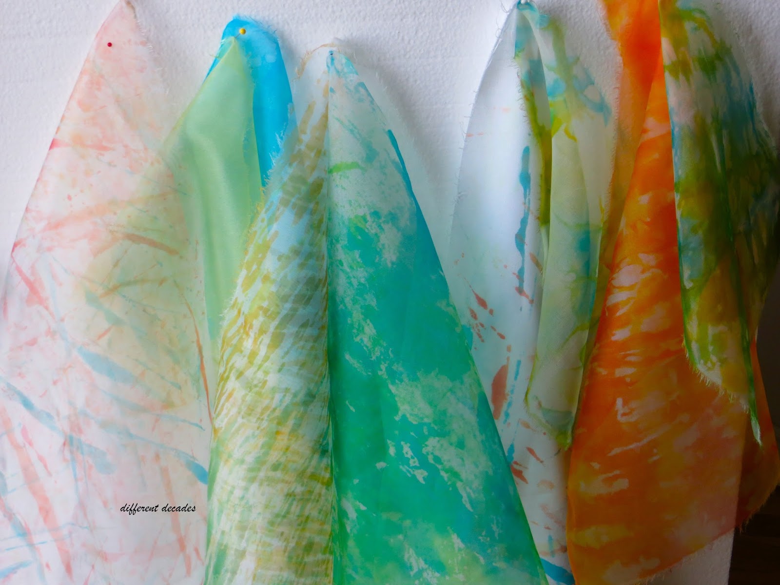 Different Decades Dying Organza Silk