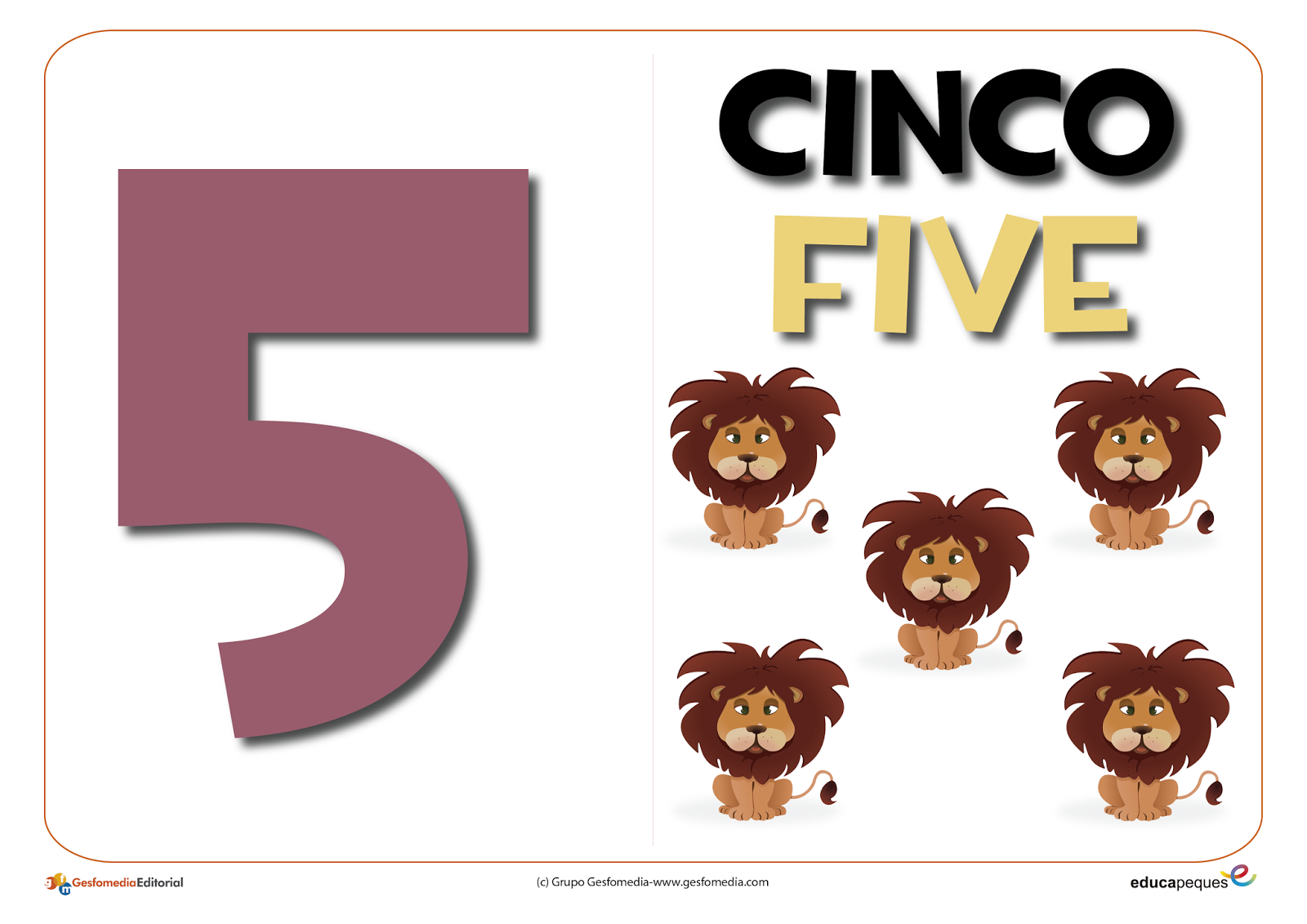 Primaria Musical Números en español e inglés