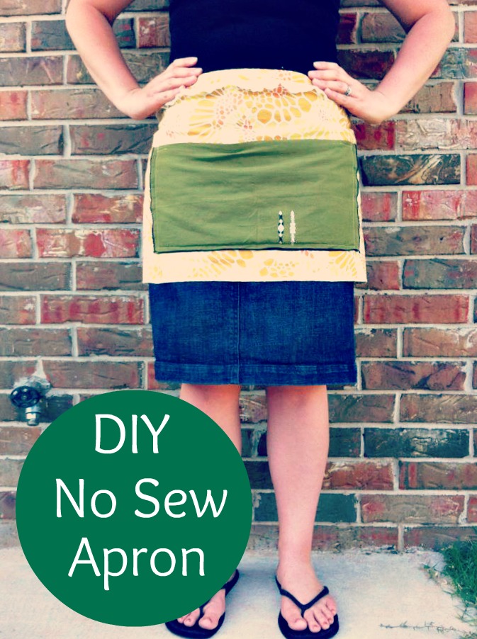 Beautiful Somehow DIY No Sew Apron
