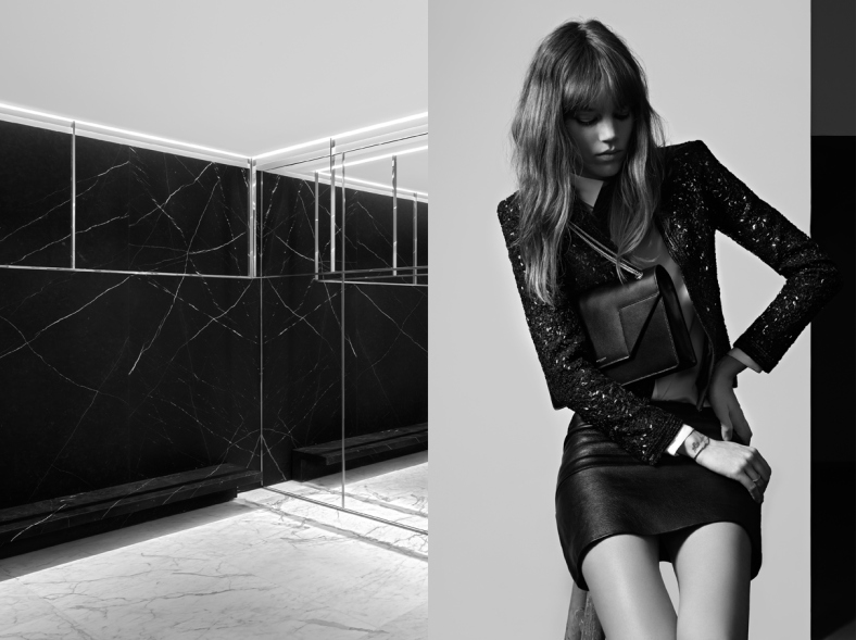 Freja Beha Erichsen for Saint Laurent's Pre-Fall 2013 campaign. Freja Beha Erichsen, Saint Lauren Paris, Freja Beha Erichsen for Saint Laurent Paris, 2013, Hedi Slimane, Campaign, Hedi Slimane Campaign, Fall Winter 2013, YSL
