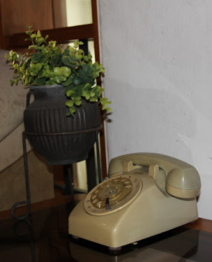 Old style telephone.
