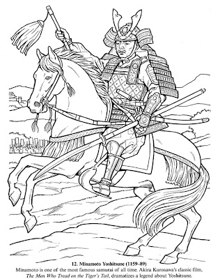 Japanese Samurai Coloring Pages