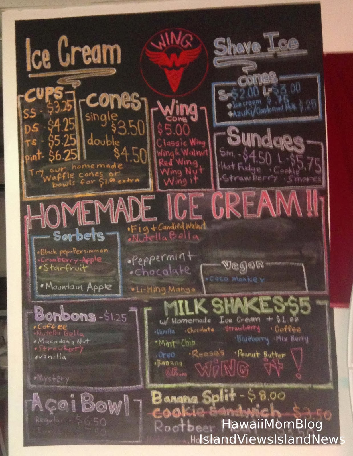 Hawaii Mom Blog Wing Ice Cream Parlor