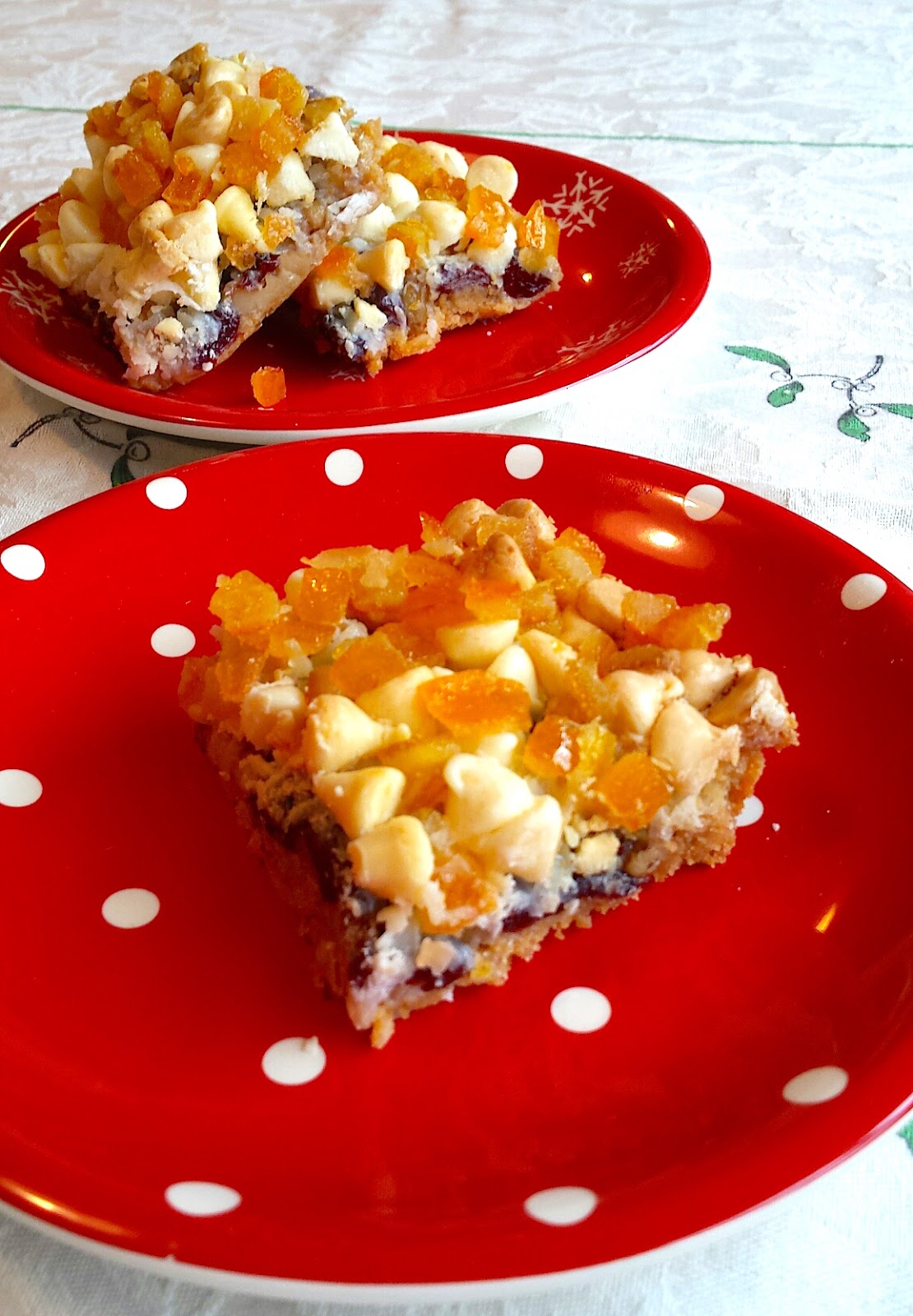 Hot Dinner Happy Home Cherry Orange White Chocolate 7Layer Bars