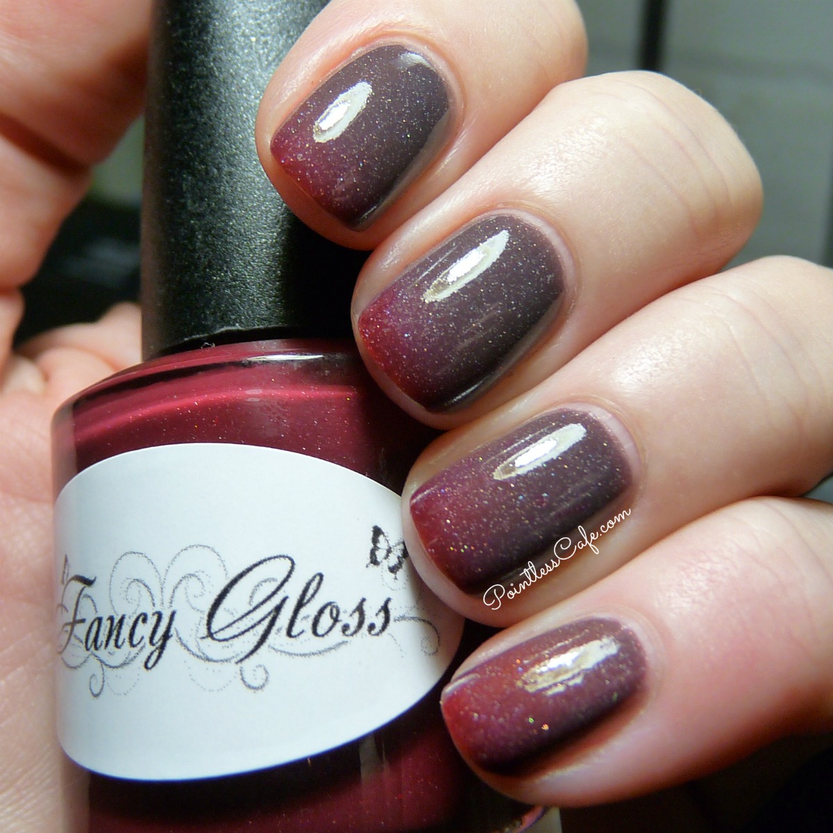 Fancy Gloss Lacquer Feeling Vampy Swatches And Review Pointless Fancy Gloss Lacquer