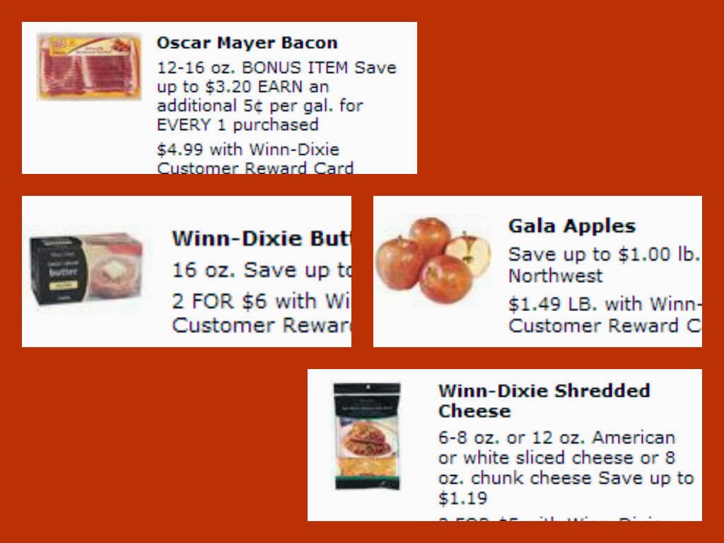 winn dixie specials collage