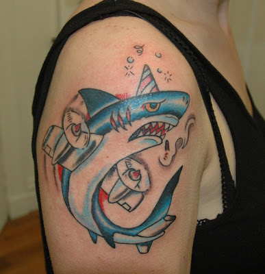 3D Shark Tattoo