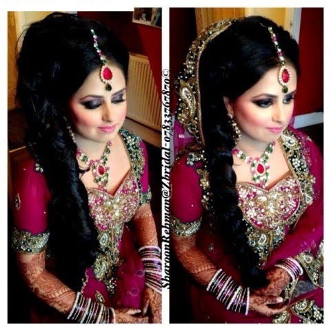 Bridal Weddings Pakistani Designs Hairstyles 2014