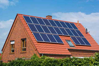 Solar pv on domestic roof