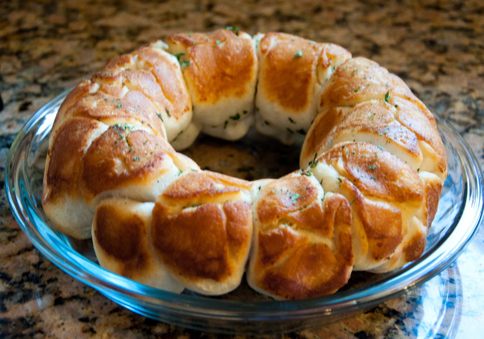Cheesy garlic bread pull apart