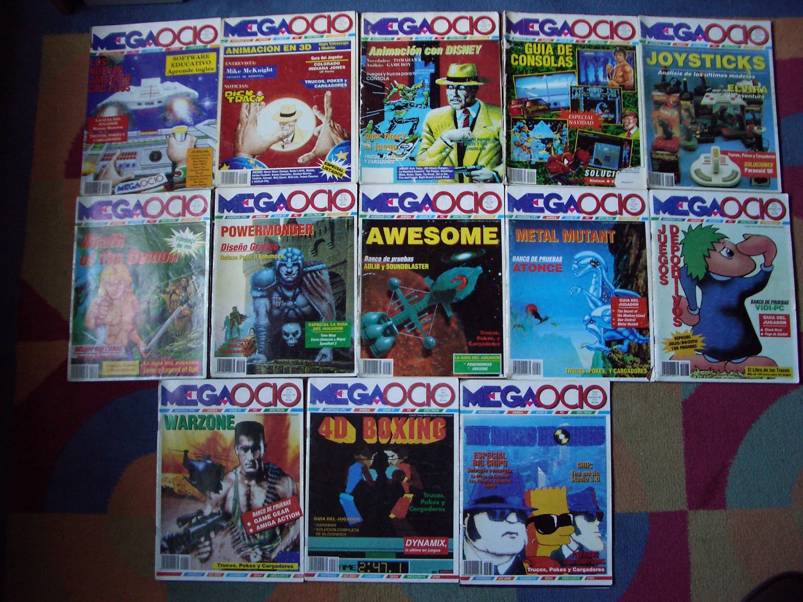 Algunos números de MegaOcio Algunos números de MegaOcio