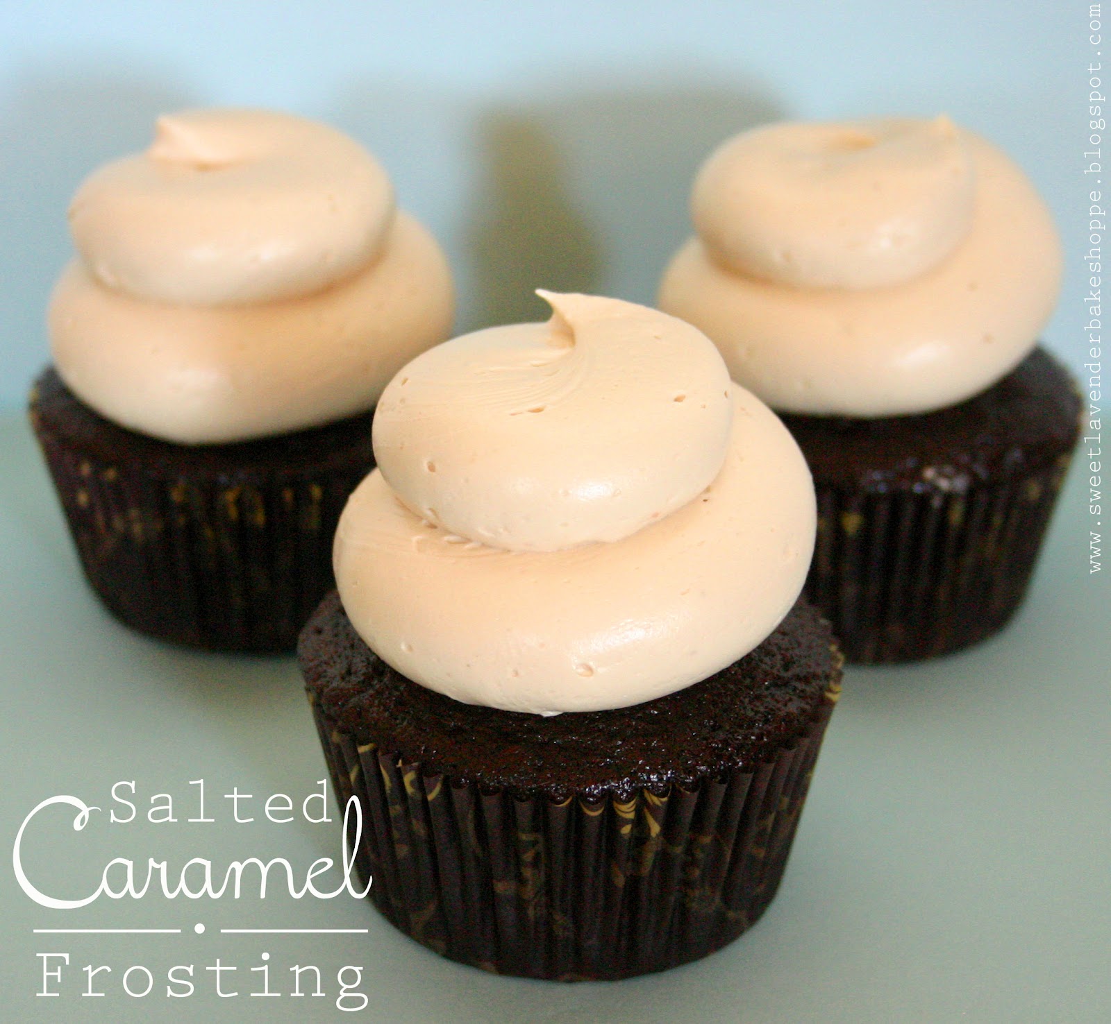 Sweet Lavender Bake Shoppe salted caramel frosting...