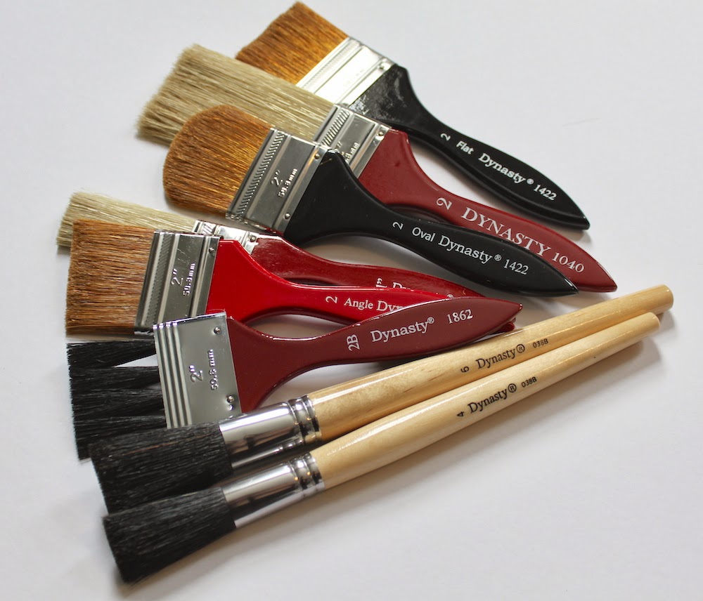 Paint Brush Highlights Encaustic Line